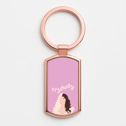Crybaby Rose Gold Keyring