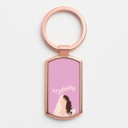 Crybaby Rose Gold Keyring