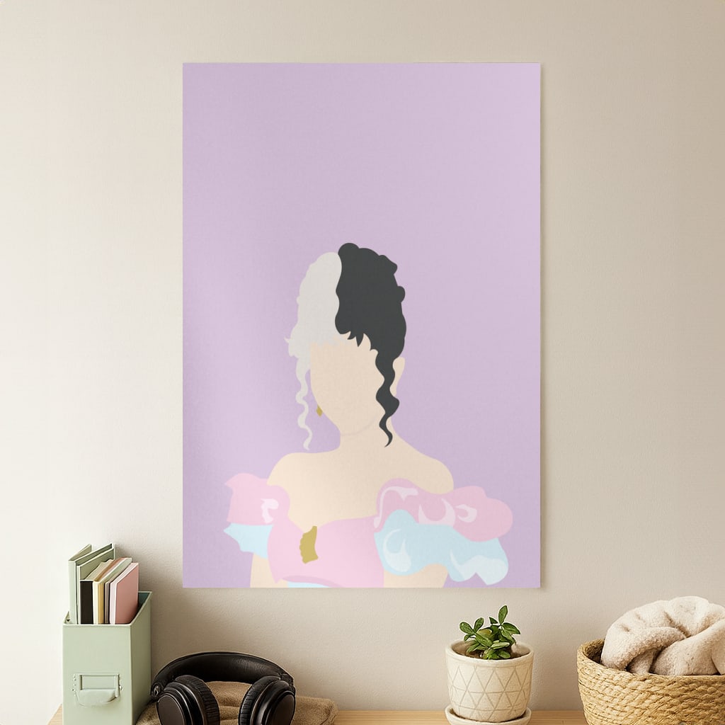 Blue And Pink Dress Poster