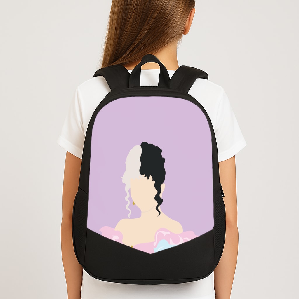 Blue And Pink Dress School Bag