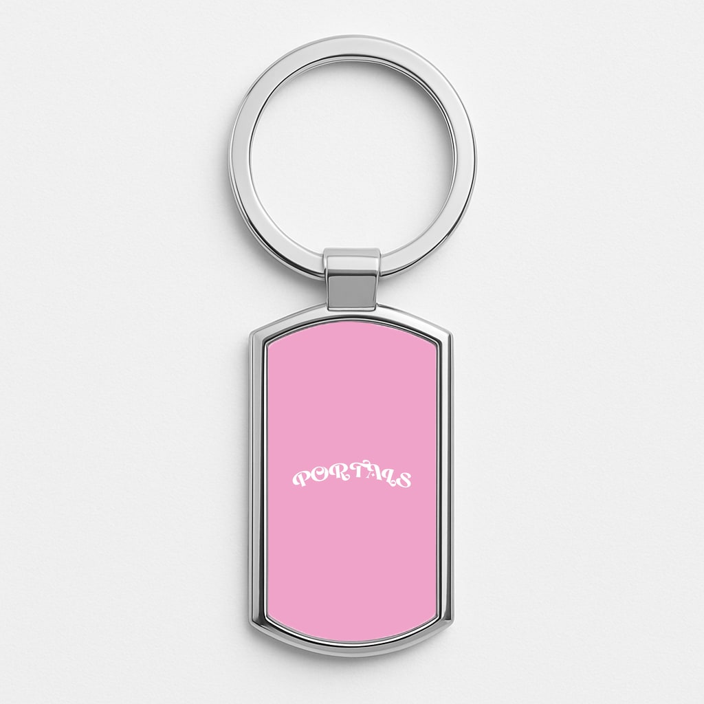 Portals Silver Keyring