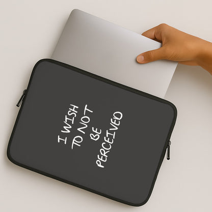 I Wish To Not Be Perceived MacBook Case