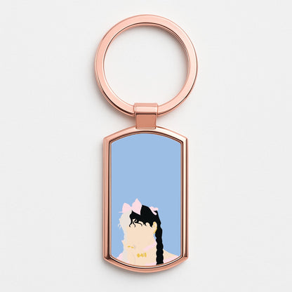 Bow Rose Gold Keyring