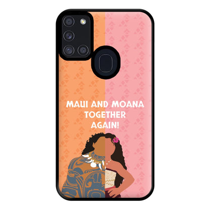 Maui And Moana Together Again Phone Case for Galaxy A21s