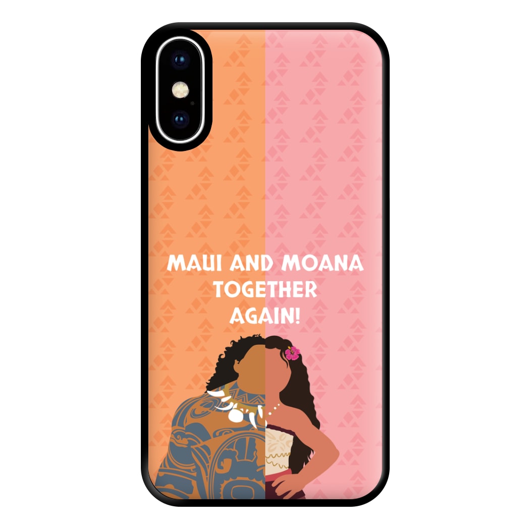 Maui And Moana Together Again Phone Case for iPhone XS Max