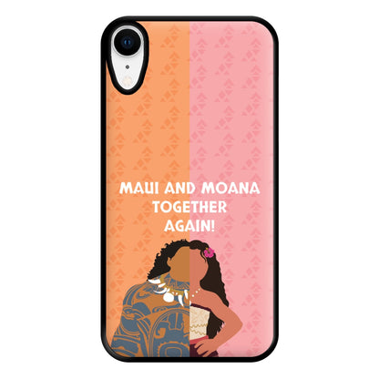 Maui And Moana Together Again Phone Case for iPhone XR