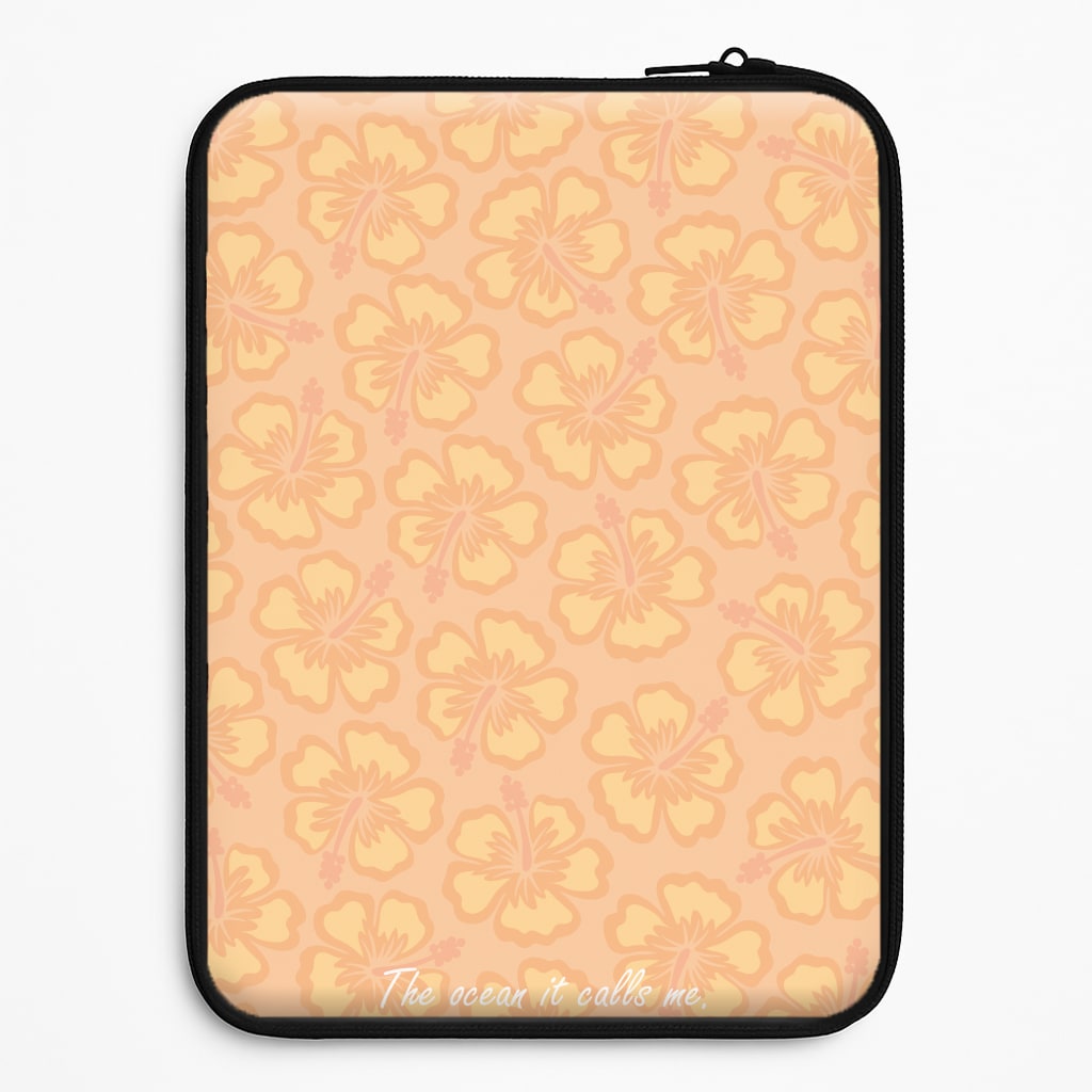 The Ocean It Calls Me Laptop Sleeve