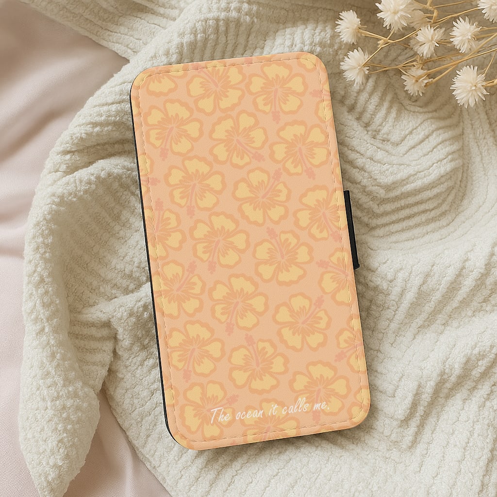 The Ocean It Calls Me Wallet Phone Case