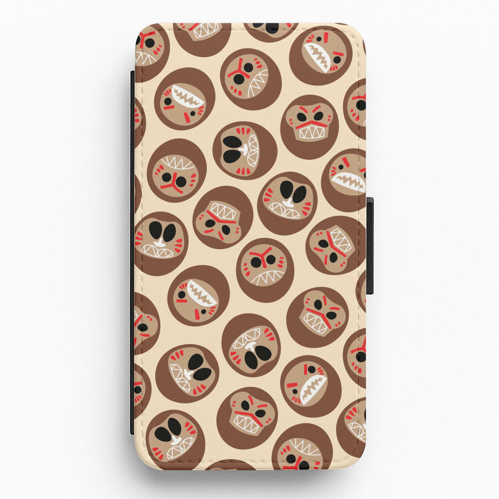 Mask Face Flip / Wallet Phone Case