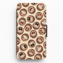 Mask Face Flip / Wallet Phone Case