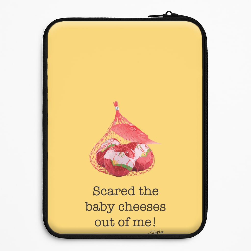 Scared The Baby Cheeses Out Of Me Laptop Sleeve