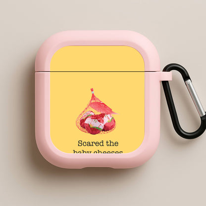 Scared The Baby Cheeses Out Of Me Pink AirPods Case