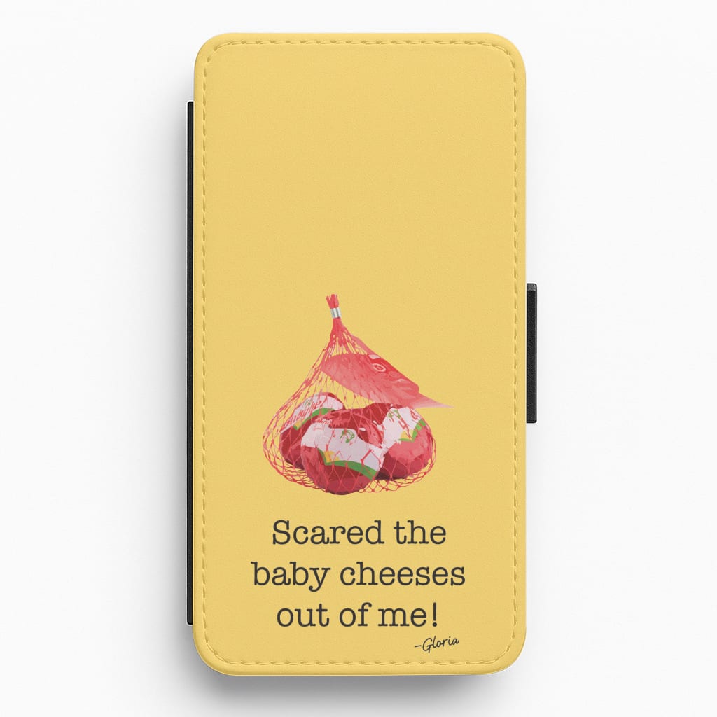 Scared The Baby Cheeses Out Of Me Flip / Wallet Phone Case