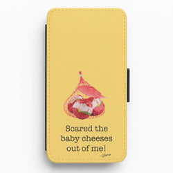 Scared The Baby Cheeses Out Of Me Flip / Wallet Phone Case