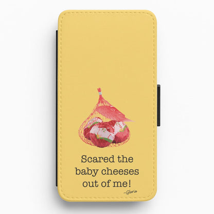 Scared The Baby Cheeses Out Of Me Flip / Wallet Phone Case