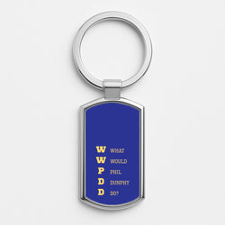 What Would Phil Do? Silver Keyring