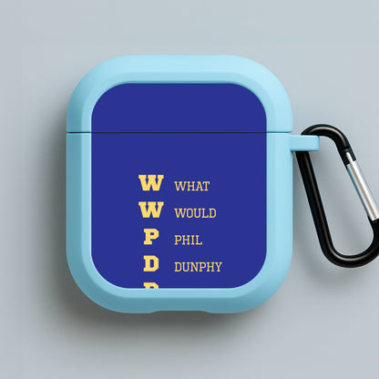 What Would Phil Do? Blue AirPods Case
