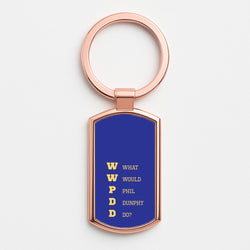 What Would Phil Do? Rose Gold Keyring