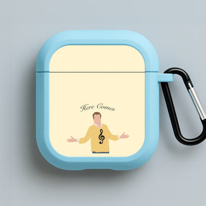 Here Comes Treble Blue AirPods Case