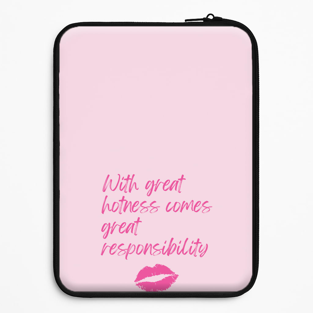 With Great Hotness  Laptop Sleeve
