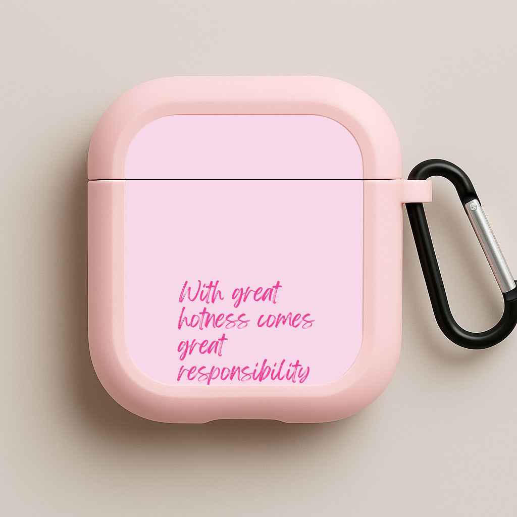 With Great Hotness  Pink AirPods Case