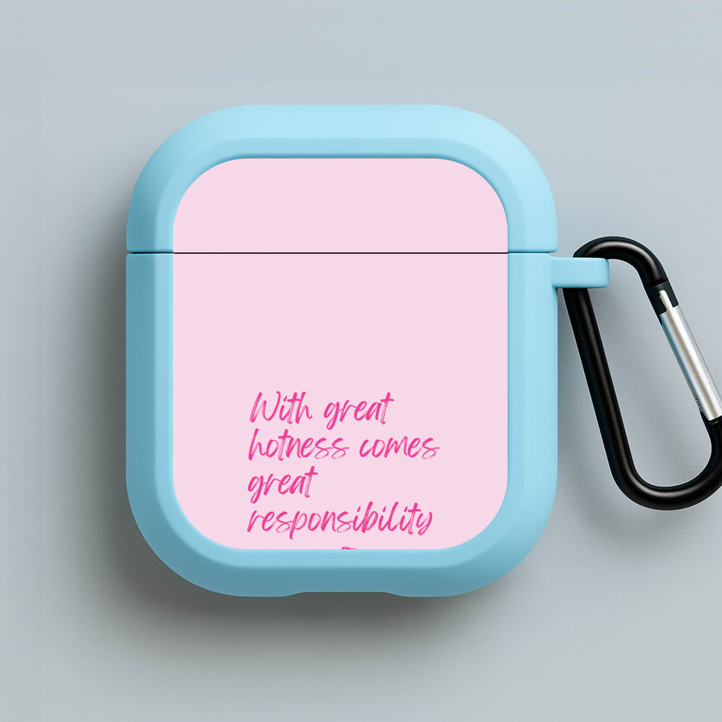 With Great Hotness  Blue AirPods Case