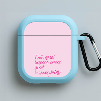 With Great Hotness  Blue AirPods Case