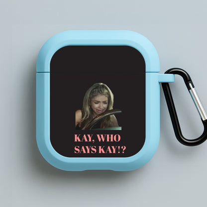 Kay, Who Says Kay!? Blue AirPods Case