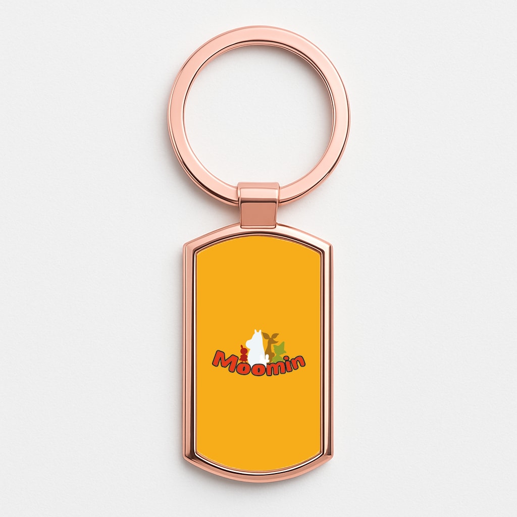 Moom Text Rose Gold Keyring