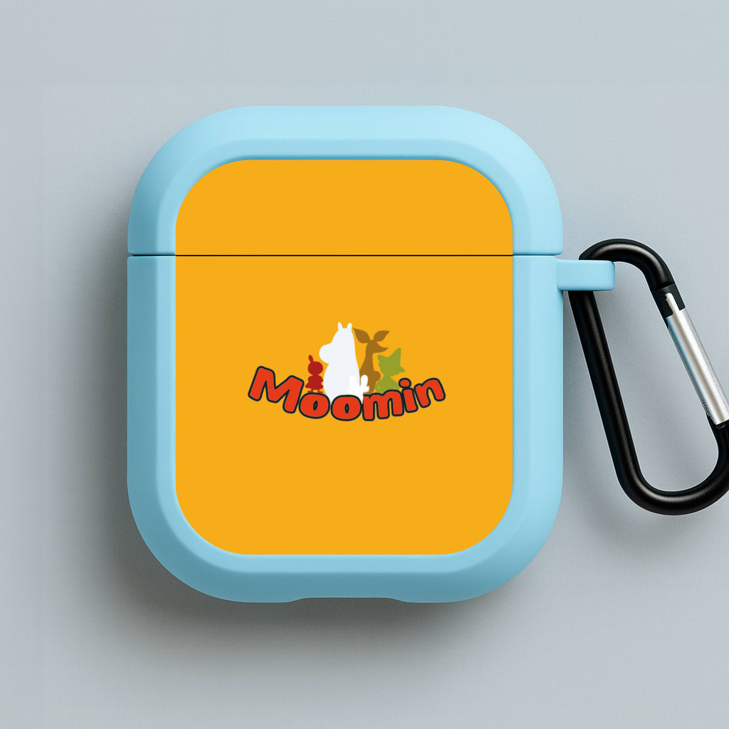Moom Text Blue AirPods Case