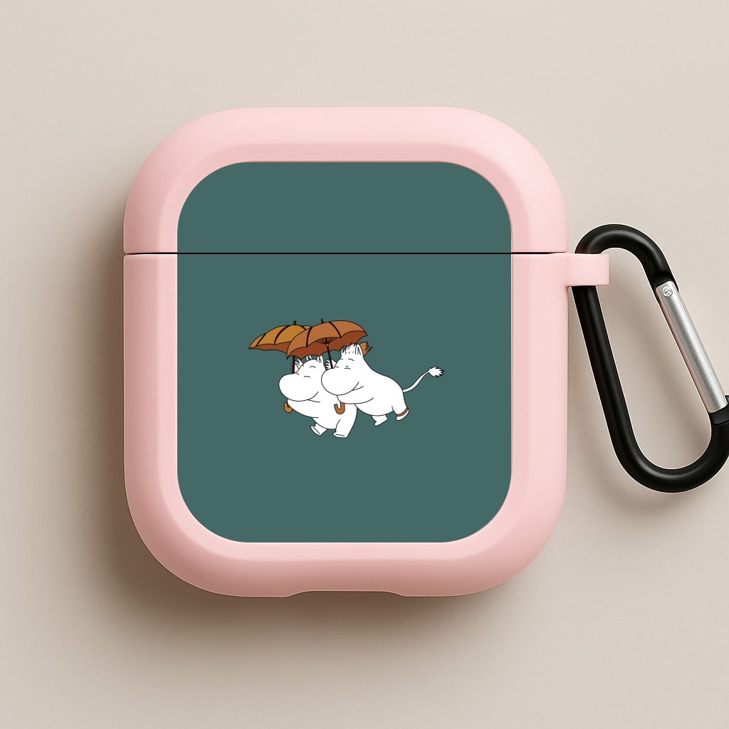 Moom Umbrellas Pink AirPods Case