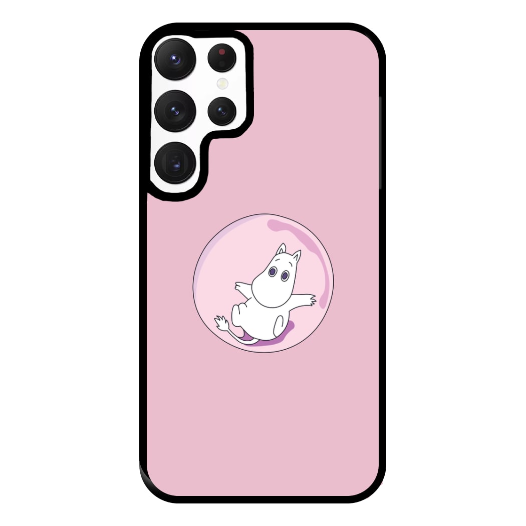 Moomin In A Pink Bubble  Phone Case for Galaxy S22 Ultra