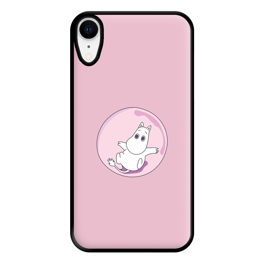 Moomin In A Pink Bubble  Phone Case for iPhone XR