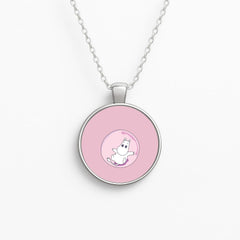 Moomin In A Pink Bubble  Necklace