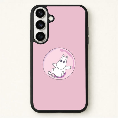 Moomin In A Pink Bubble Phone Case for Galaxy S26
