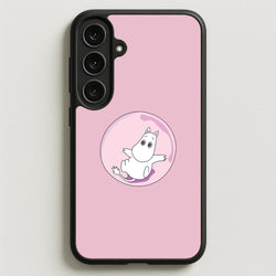 Moomin In A Pink Bubble Phone Case for Galaxy S25FE