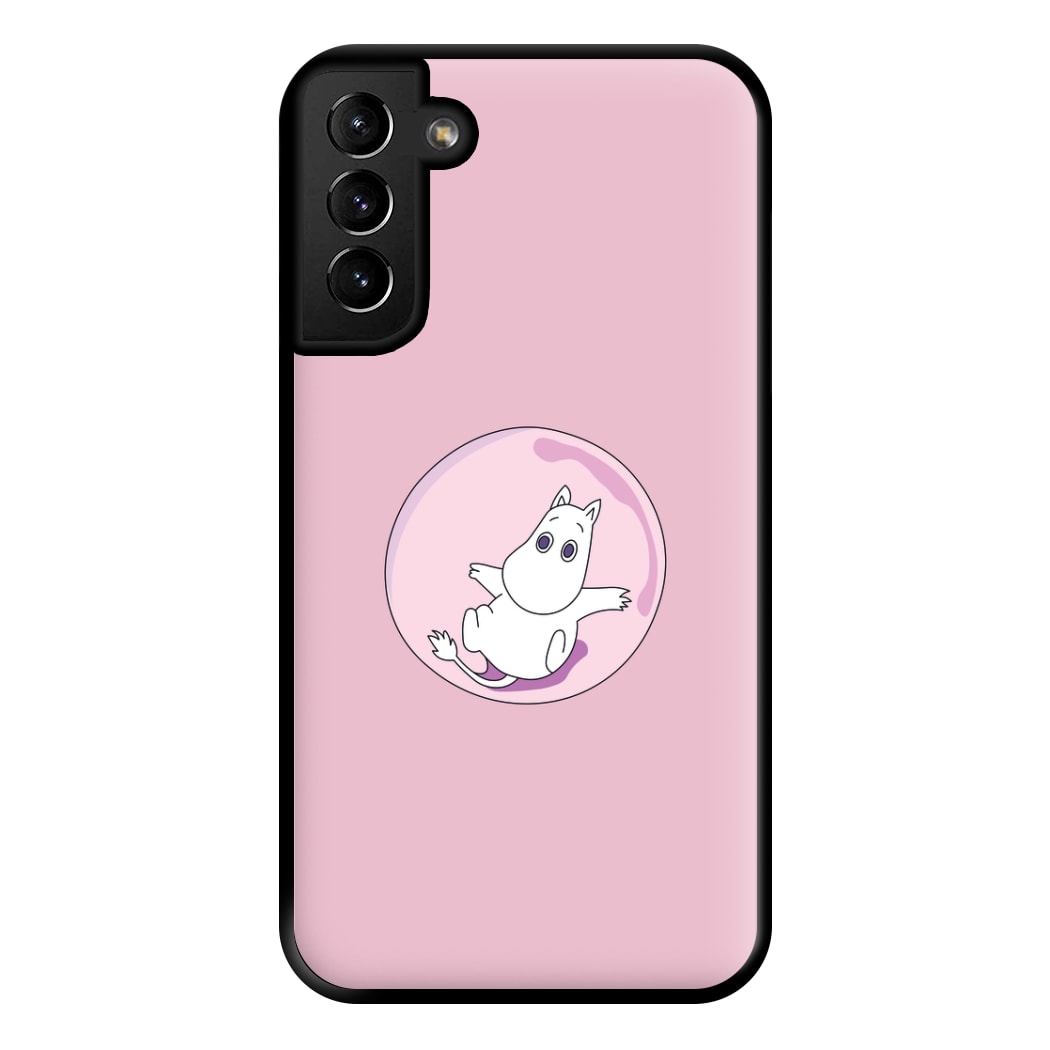 Moomin In A Pink Bubble  Phone Case for Galaxy S21 Plus