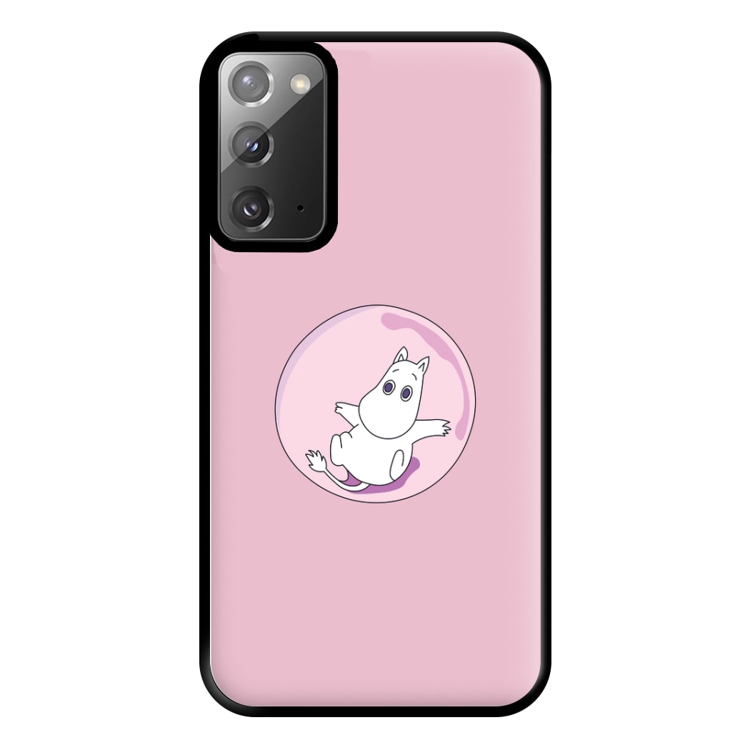 Moomin In A Pink Bubble  Phone Case for Galaxy Note 20 Ultra