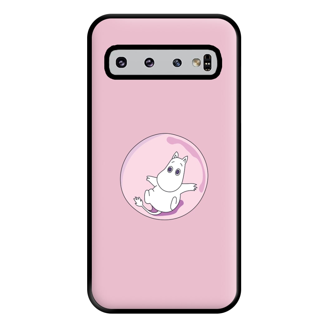 Moomin In A Pink Bubble  Phone Case for Galaxy S10 Plus