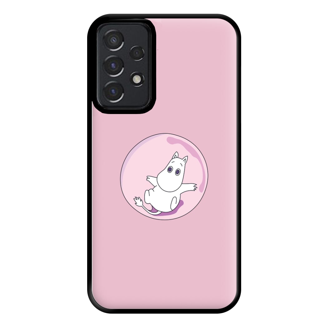 Moomin In A Pink Bubble  Phone Case for Galaxy A52 / A52s