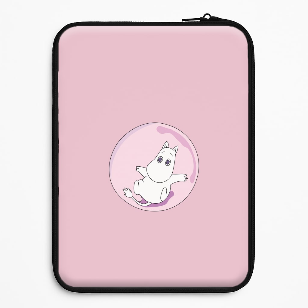Moomin In A Pink Bubble  Laptop Sleeve