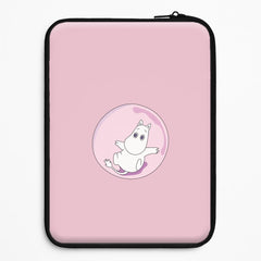 Moomin In A Pink Bubble  Laptop Sleeve