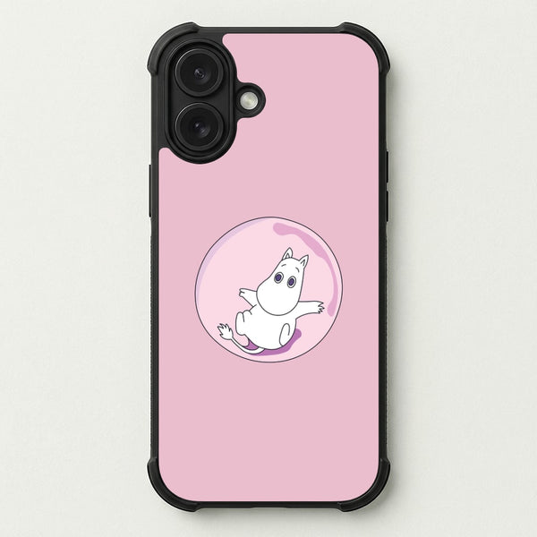 Moomin In A Pink Bubble Phone Case — Bumper case