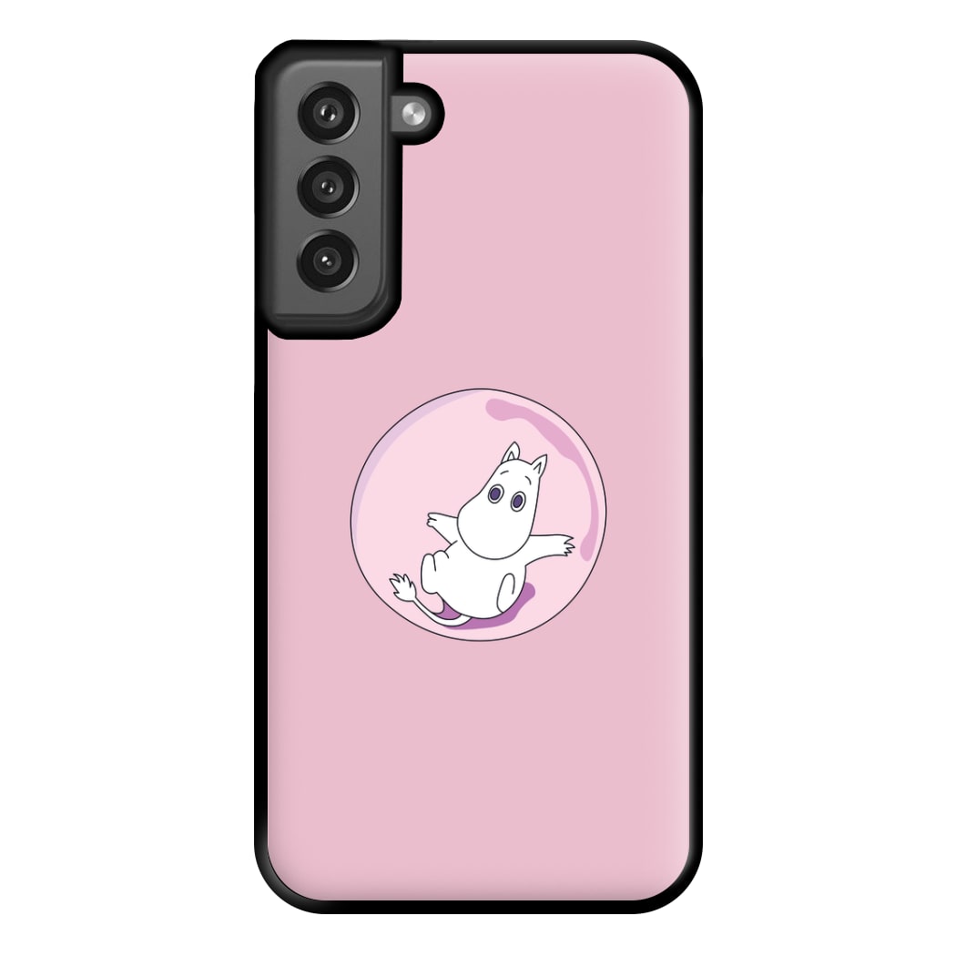 Moomin In A Pink Bubble  Phone Case for Galaxy S21FE