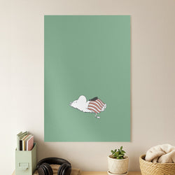 Moom On Grass Poster