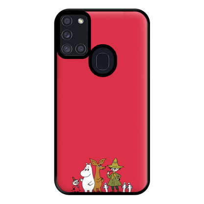 Moom Characters Phone Case for Galaxy A21s