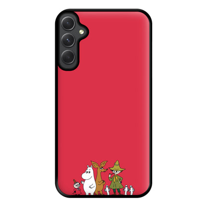 Moom Characters Phone Case for Galaxy A34