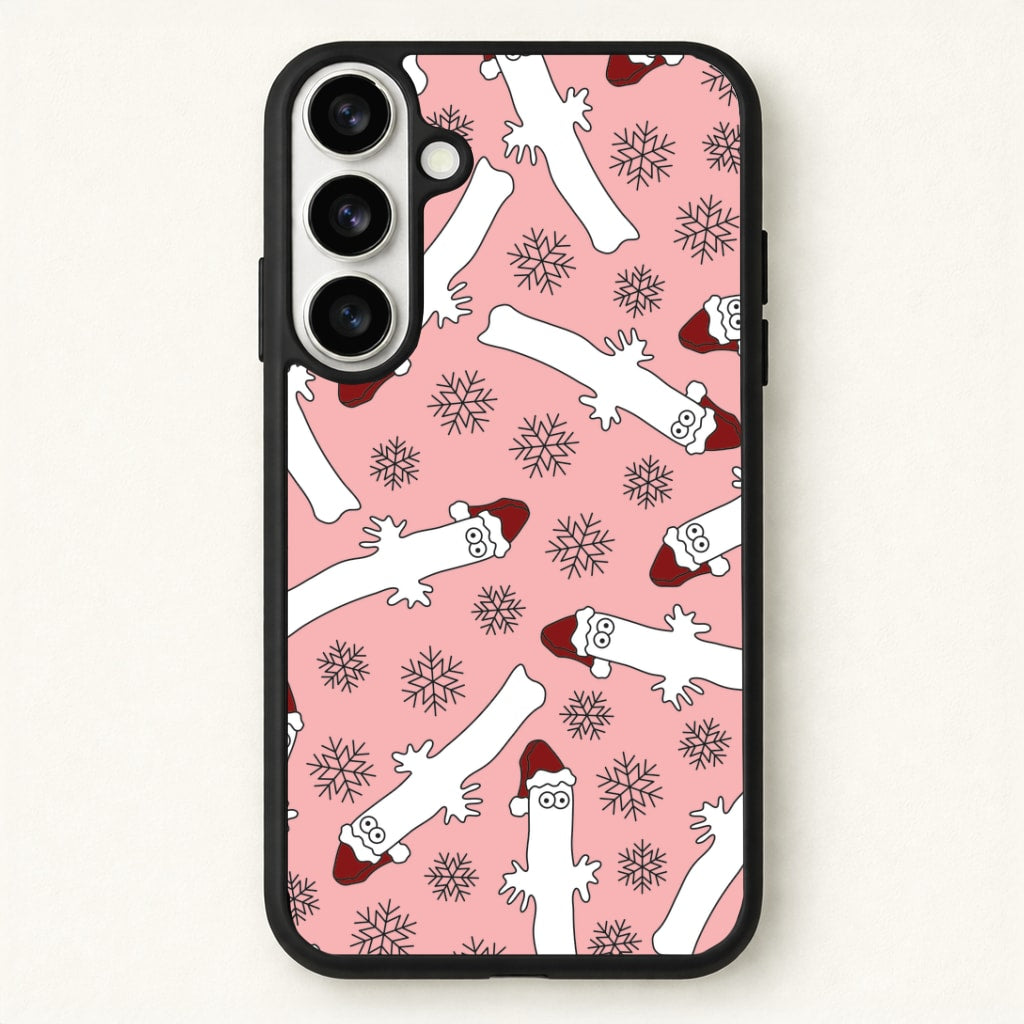 Wiggly Moom Xmas Hat Pattern Phone Case for Galaxy S26 Plus