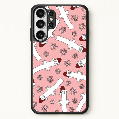 Wiggly Moom Xmas Hat Pattern Phone Case for Galaxy S26 Ultra