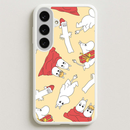 Christmas Mooms Pattern Phone Case for Galaxy S25FE